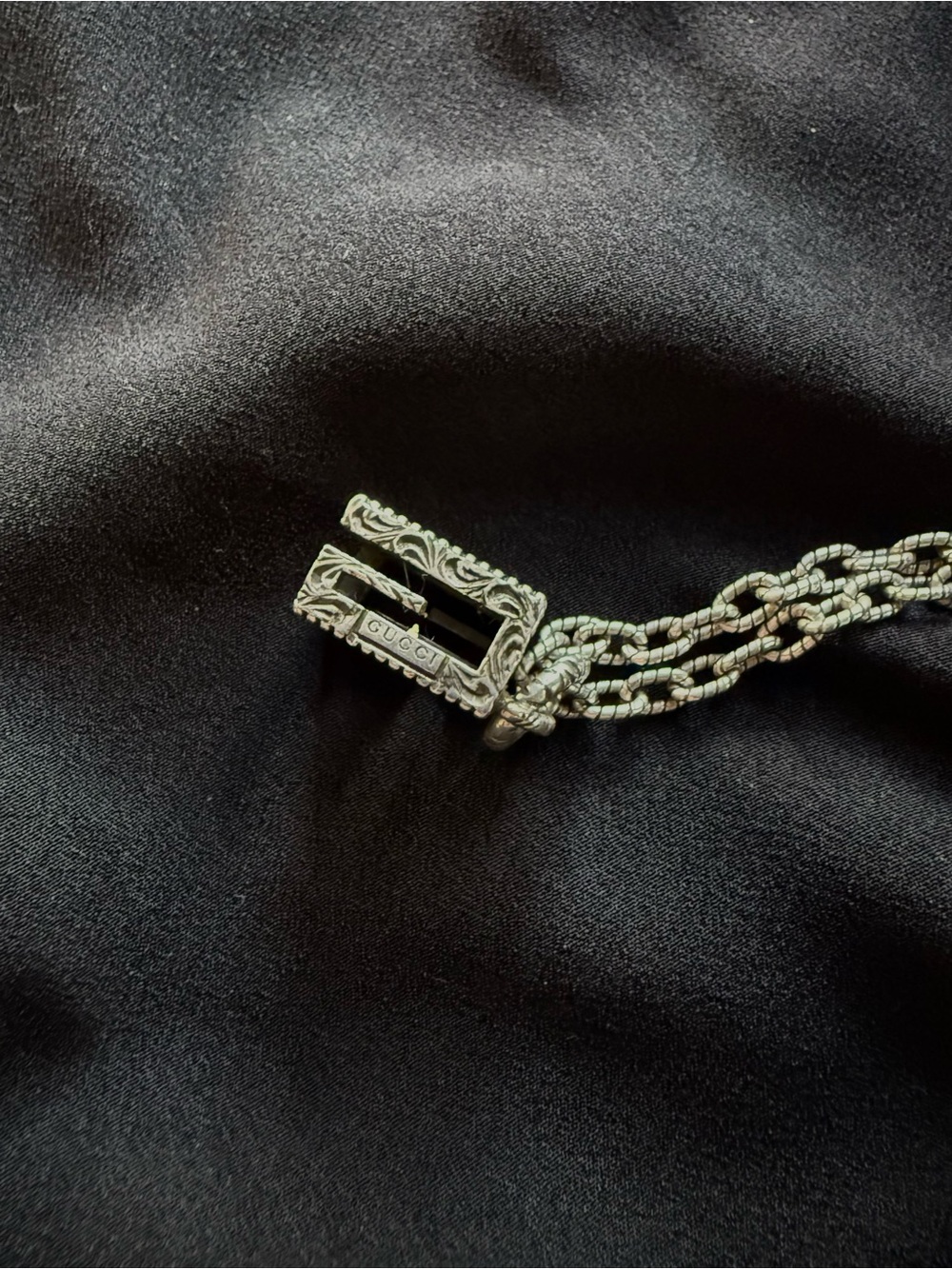 Vintage Gucci G Cube Necklace Sterling Silver 925 - Picture 3 of 9